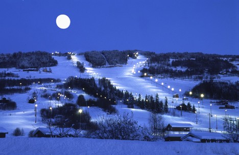 Hafjell in Norway - Hafjell night view