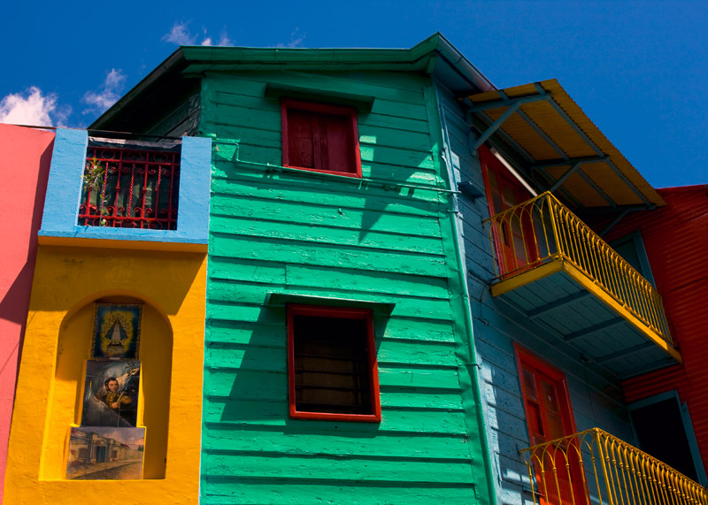 La Boca - Colourful houses in La Boca