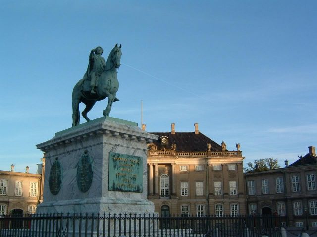 Amalienborg Palace - Statue of Frederick V