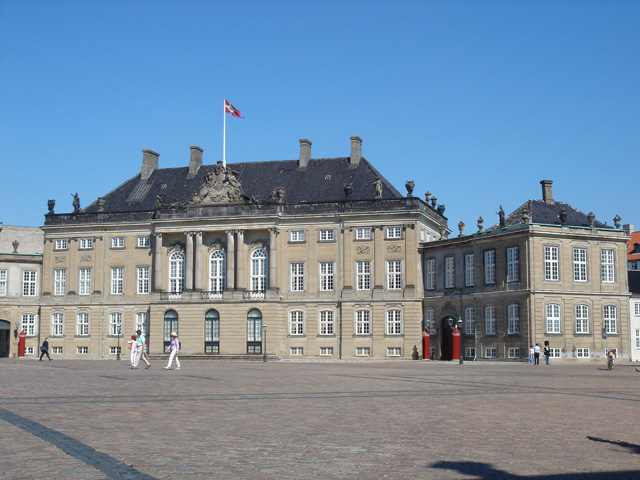 Amalienborg Palace - View of the Amalienborg Palace