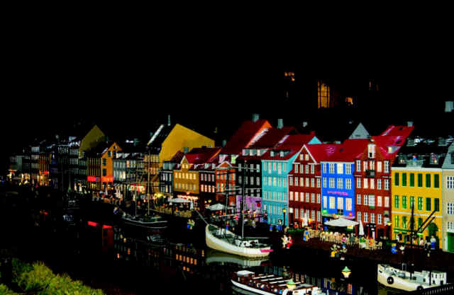 Billund - Night view of Legoland
