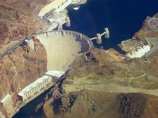 Hoover Dam in USA - Hoover Dam view