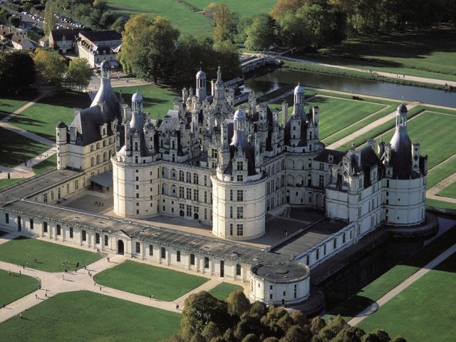 Chambord Castle - Aerial view