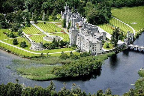 Ashford Castle - Aerial picture of the castle