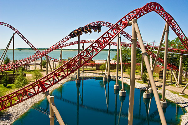 Cedar Point Amusement Park in Ohio, USA - Maverick