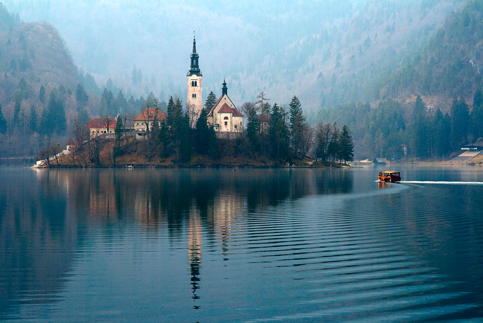 Lake Bled in Slovenia - Island view