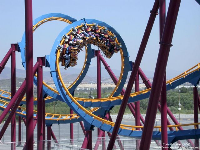 Six Flags Magic Mountain, California  - Scream Ride