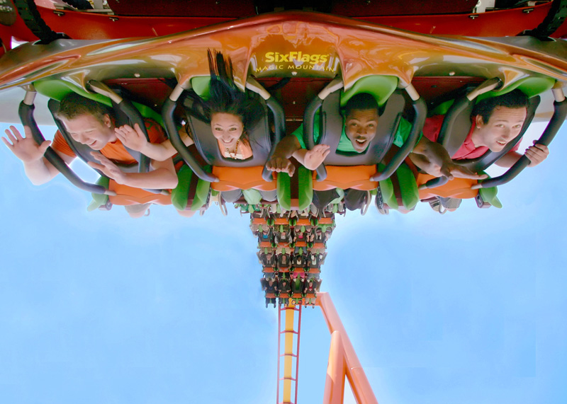 Six Flags Magic Mountain, California  - Tatsu Ride