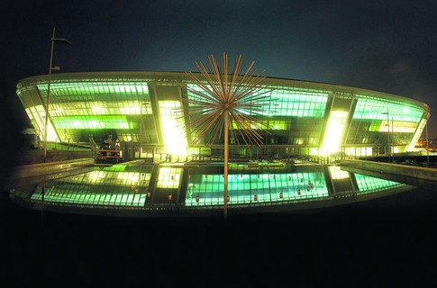 Donbass Arena in Ukraine - Night view