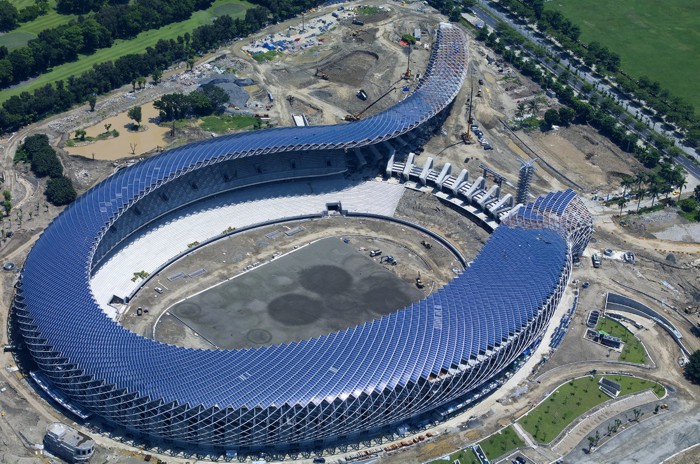 Kaohsiung World Games Stadium in Taiwan - Aerial view