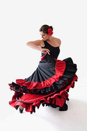 Flamenco in Sevilla, Spain - Woman dancing flamenco