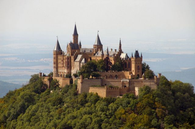 Hohenzollern Castle, Germany - Closer view of the castle