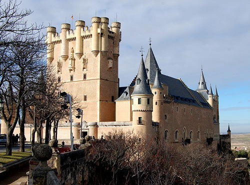 Segovia Castle, Spain - Side view 