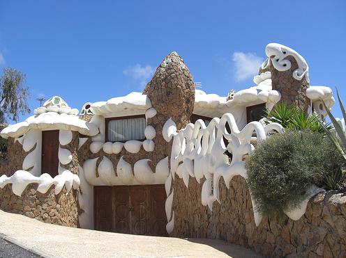 Icing House in Fuerteventura, Spain - Side view of the house