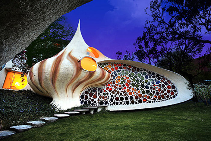 Nautilus House, Mexico - Front view of the house