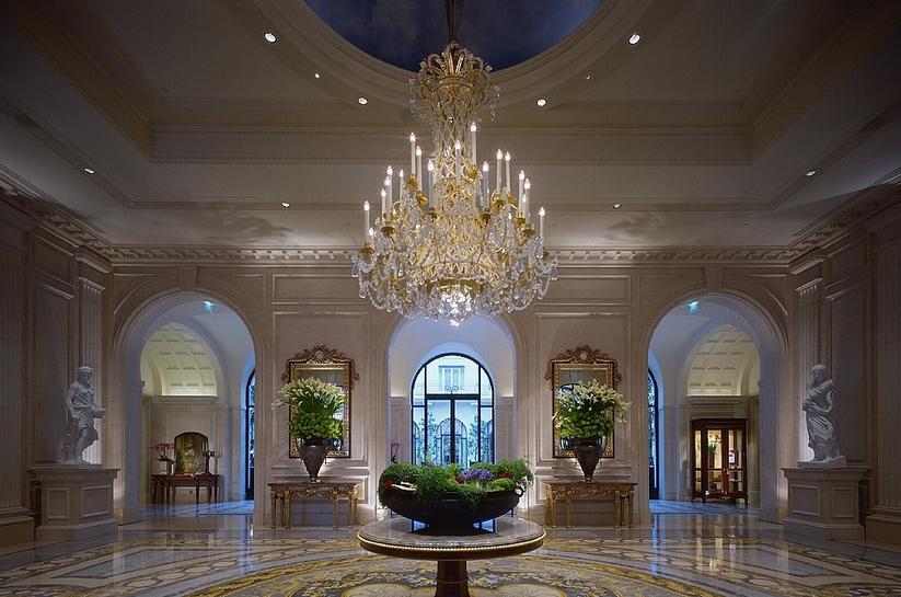 Hotel Four Seasons George V in Paris, France - Lobby of the hotel
