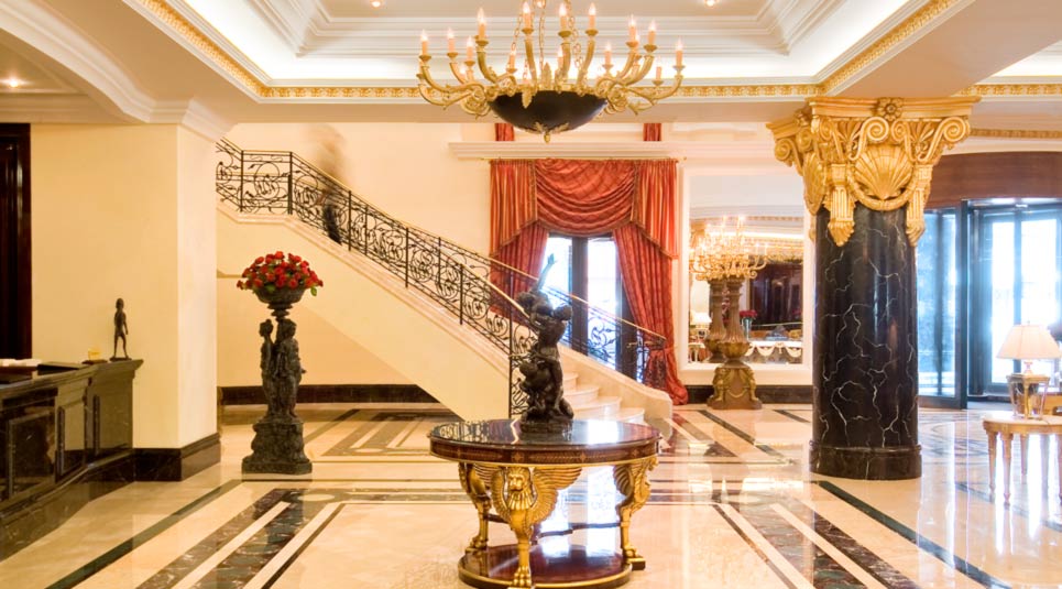 The Ritz-Carlton Hotel in Moscow, Russia - Lobby of the hotel