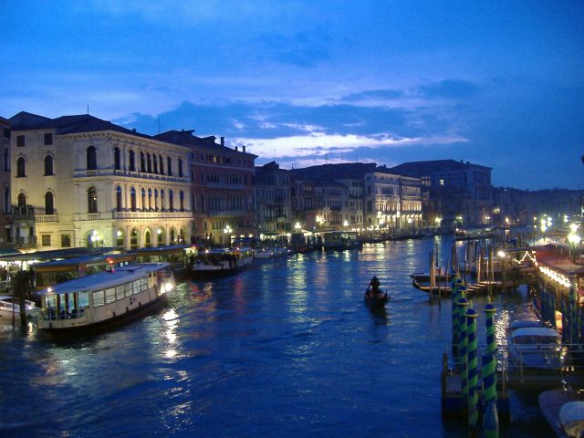 Venice in Italy - The city at night