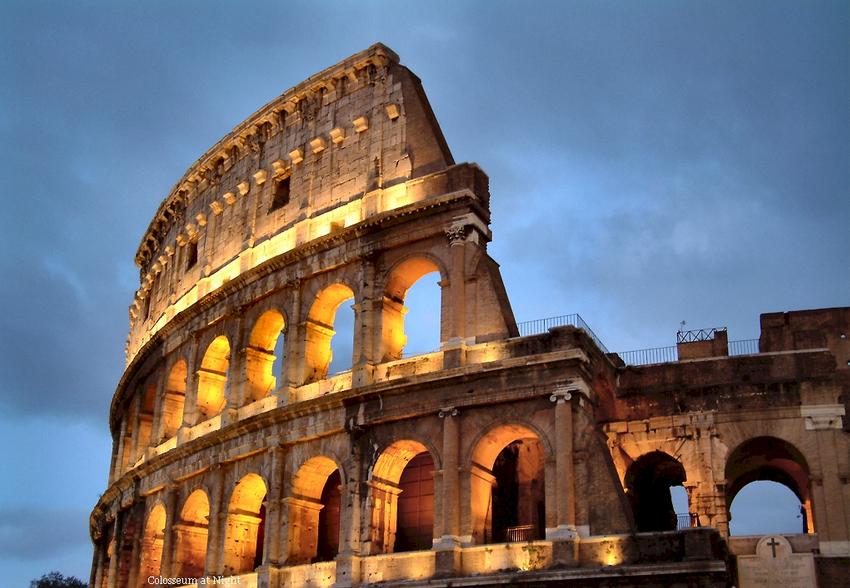 Colosseum in Italy - Colosseum at night