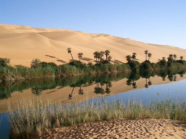 Ubari Oasis in Libya