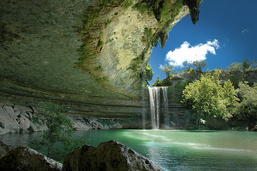 Hamilton Pool Preserve in Austin, Texas   - Picturesque waterfall