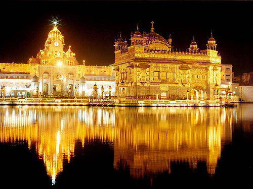 Golden Temple in India - The temple at night
