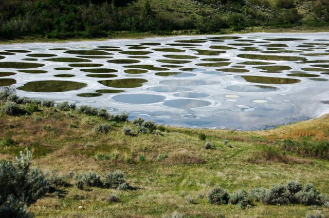 Spotted Lake in Canada - Panoramic views
