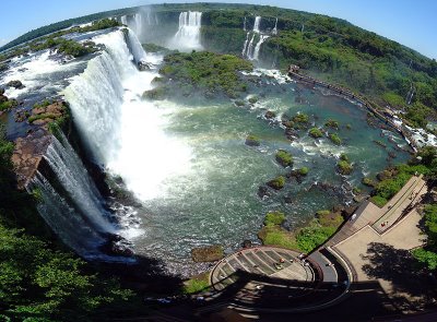 Iguazu Falls in Argentina/Brazil - Aerial view