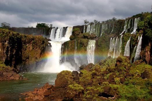 Iguazu Falls in Argentina/Brazil - Beautiful rainbow