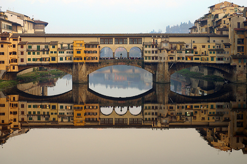 Ponte Vecchio in Florence, Italy - Close view