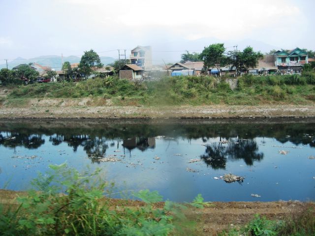 Citarum River in Indonesia - General view of the river