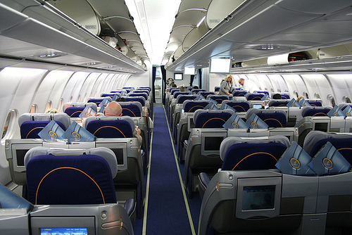 Lufthansa Airlines - Inside view