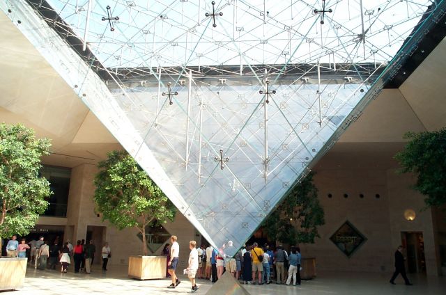 Louvre Museum in Paris, France - The Pyramid