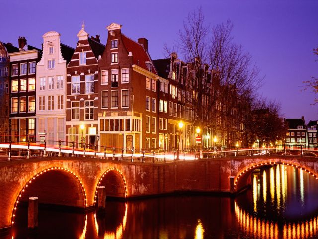 Amsterdam in Netherlands - Night view