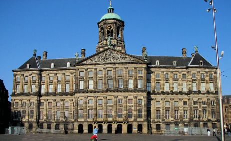 Amsterdam in Netherlands - Royal Palace in Dam Square