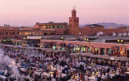 Marrakech in Morocco - General view