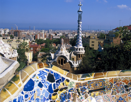 Barcelona in Spain - City view