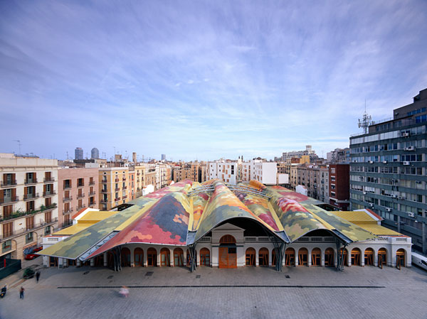 Barcelona in Spain - Santa Caterina Market