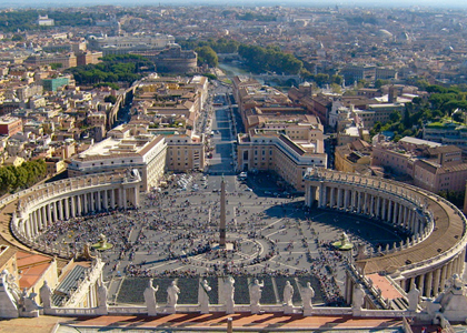Rome in Italy - Aerial view