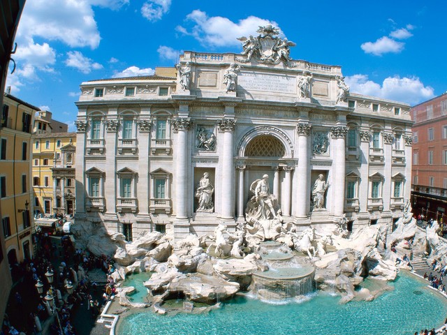 Rome in Italy - Trevi Fountain