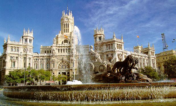 Madrid in Spain - Cibeles Fountain