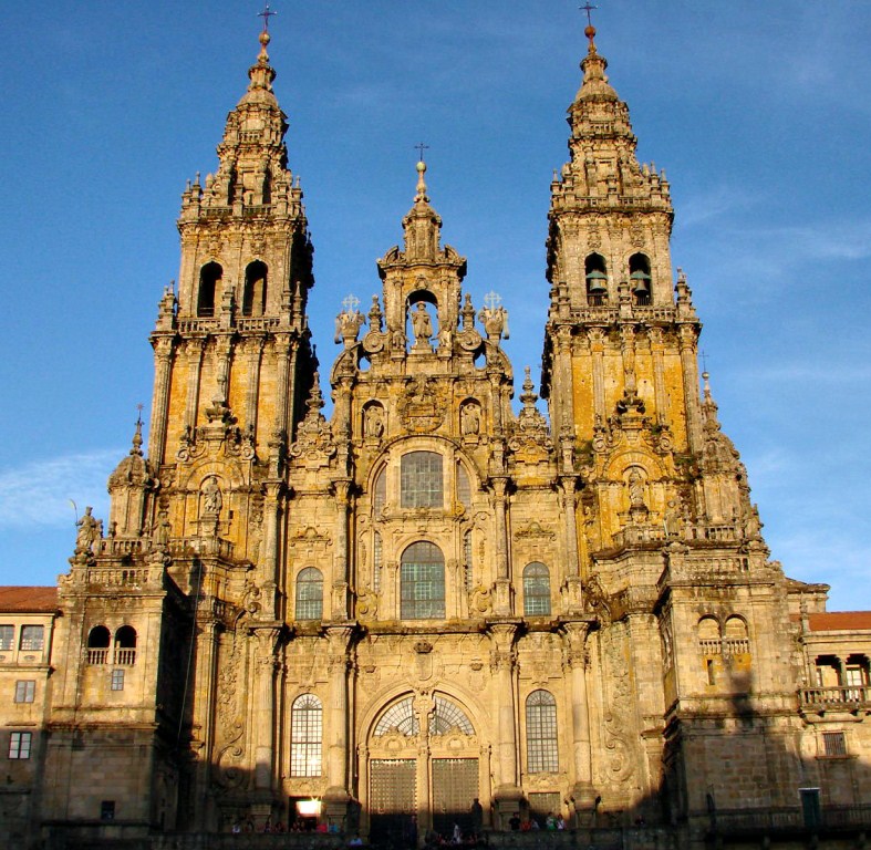 Santiago de Compostela Cathedral in Spain - Exterior view