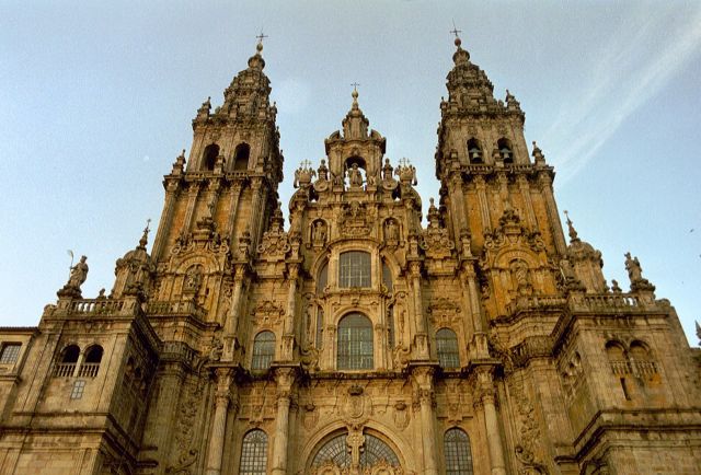 Santiago de Compostela Cathedral in Spain - Facade