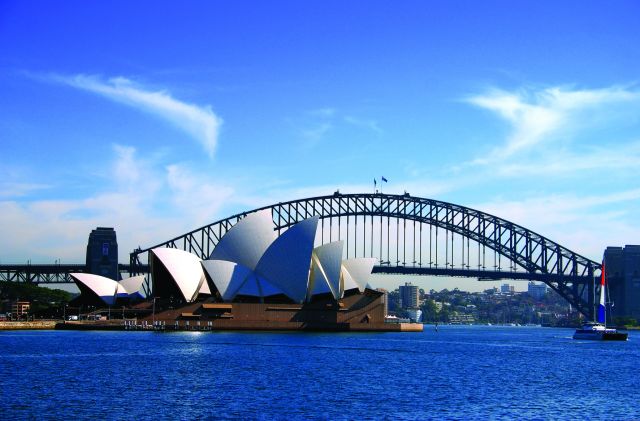 Sydney in Australia - Sidney Opera and Harbour Bridge