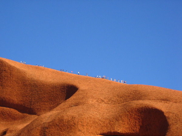 Uluru in Australia - Climbing on Uluru
