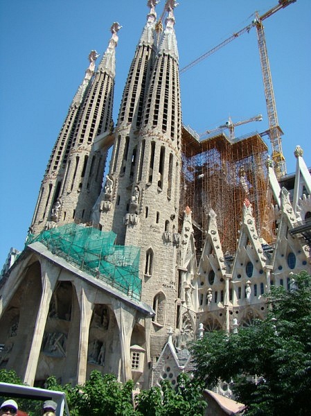 Sagrada Familia in Barcelona, Spain - Side view
