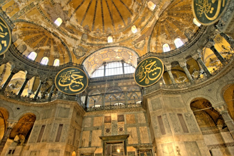 Hagia Sophia in Istanbul, Turkey - Beautiful interior