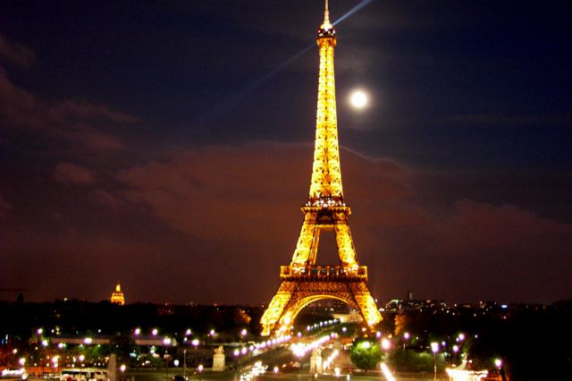 Eiffel Tower in Paris, France - Night view