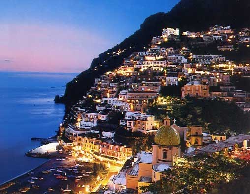 Positano - Night view of Positano