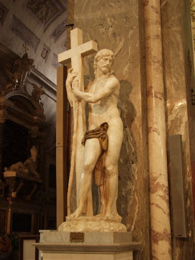 Santa Maria sopra Minerva - Christ Statue by Michelangelo